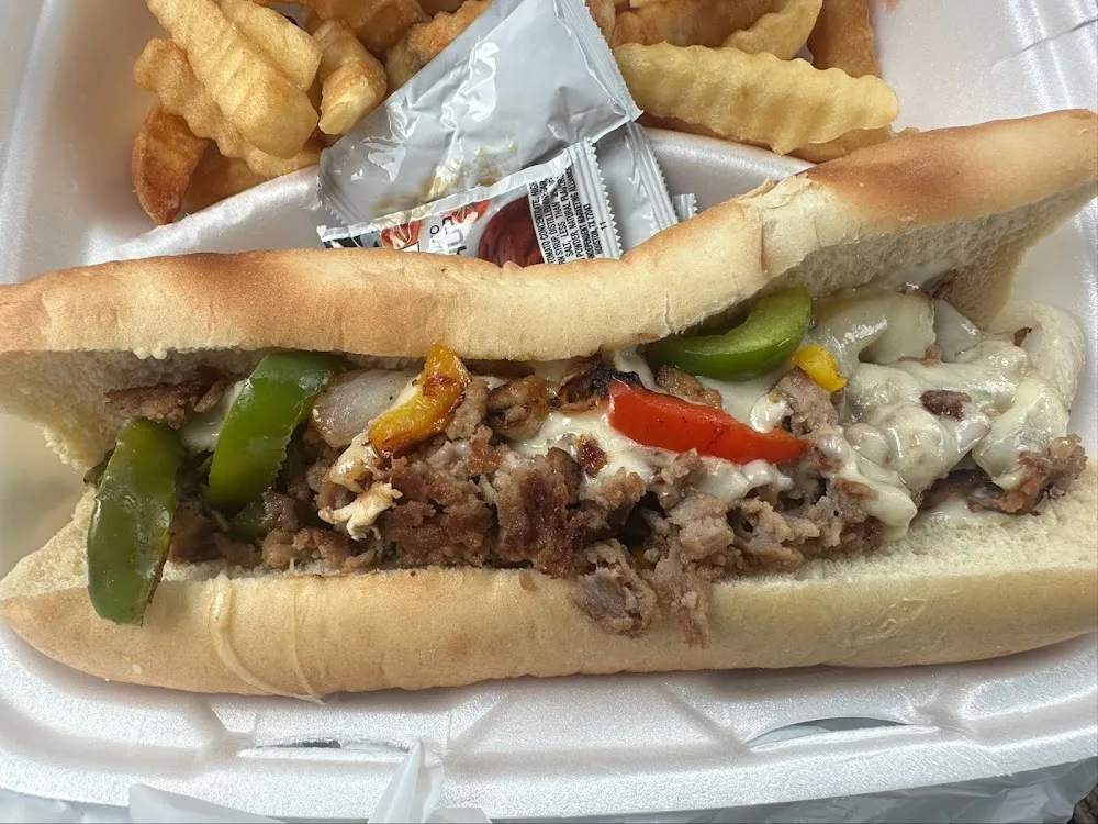 Philly Cheesesteak Plate Comes with One Side
